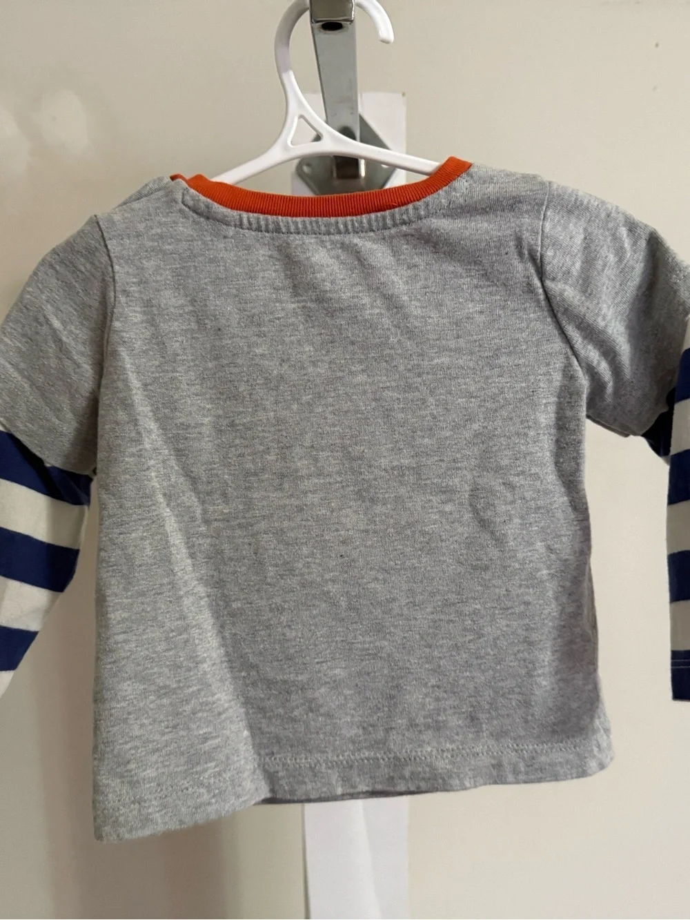 Baby Boden Dog in Pumpkin Appliqué Shirt